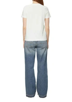 Damen QS Baumwollshirt mit Frontprint