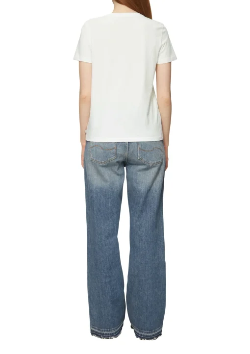 Damen QS Baumwollshirt mit Frontprint