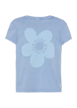 Kinder s.Oliver Baumwollshirt mit Used-Effekt und Rückenprint