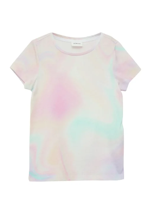 Kinder s.Oliver Baumwoll-T-Shirt mit Farbverlauf