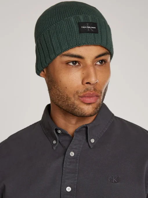 Herren Calvin Klein Jeans Beanie mit Logo