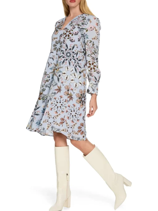 Damen Marc Cain Bedrucktes Kleid aus Viskose-Crêpe