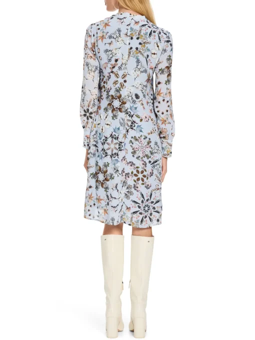Damen Marc Cain Bedrucktes Kleid aus Viskose-Crêpe