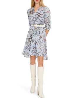 Damen Marc Cain Bedrucktes Kleid aus Viskose-Crêpe