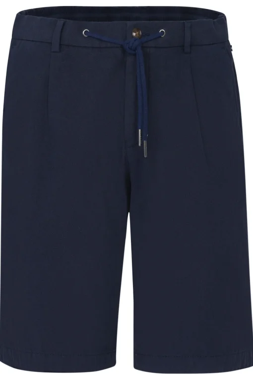 Herren Bugatti Bermuda mit Leinen und Kordelzug