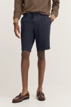 Herren Bugatti Bermuda mit Leinen und Kordelzug