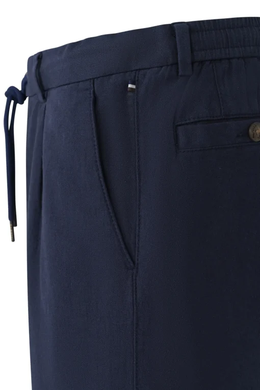 Herren Bugatti Bermuda mit Leinen und Kordelzug