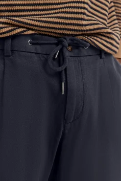 Herren Bugatti Bermuda mit Leinen und Kordelzug