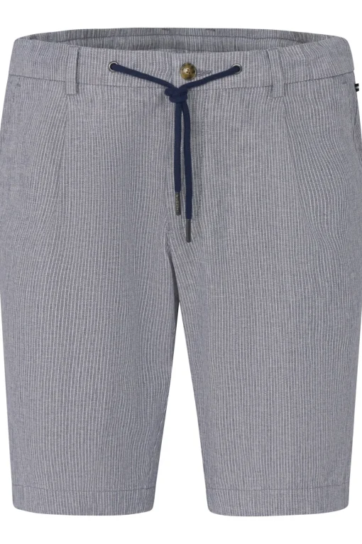 Herren Bugatti Bermuda mit Leinen und Kordelzug