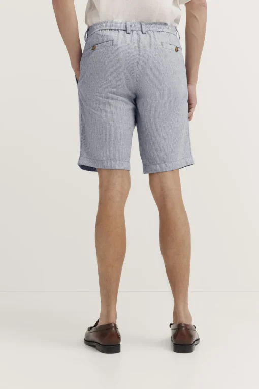 Herren Bugatti Bermuda mit Leinen und Kordelzug