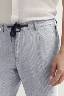 Herren Bugatti Bermuda mit Leinen und Kordelzug