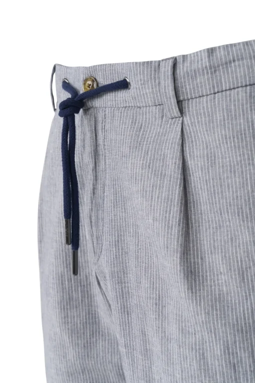 Herren Bugatti Bermuda mit Leinen und Kordelzug