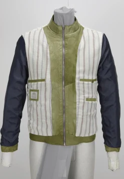 Herren Milestone Biker Blouson aus genarbtem Leder