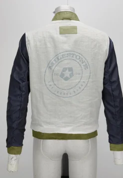 Herren Milestone Biker Blouson aus genarbtem Leder