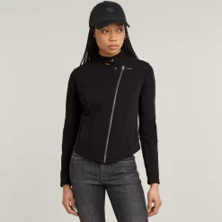 Damen G-Star Biker Slim Sweatjacke