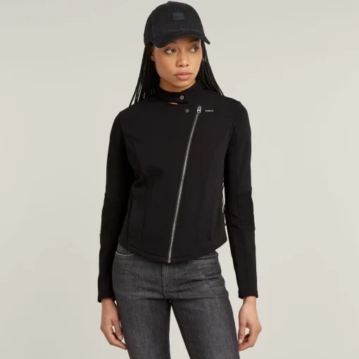 Damen G-Star Biker Slim Sweatjacke