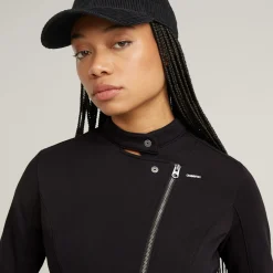Damen G-Star Biker Slim Sweatjacke