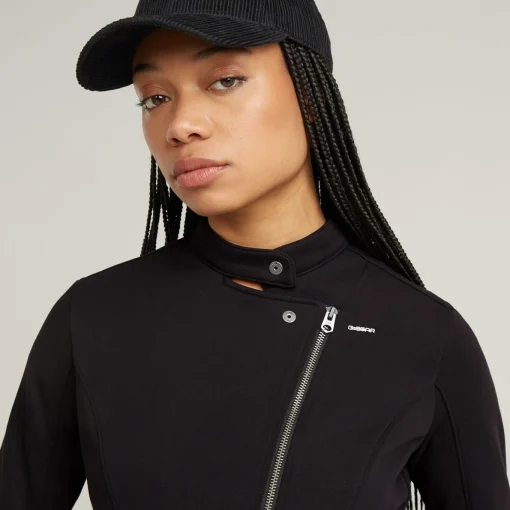 Damen G-Star Biker Slim Sweatjacke