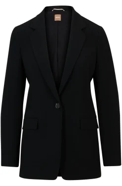 Damen Boss Blazer aus knitterfreiem japanischem Krepp