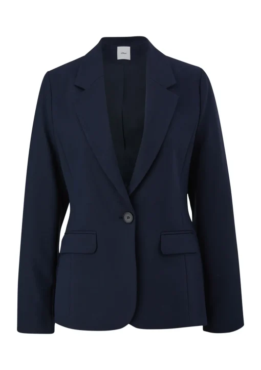 Damen s.Oliver BLACK LABEL Blazer aus Viskosemix