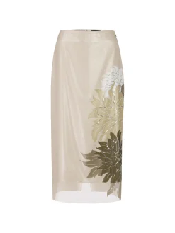 Damen Marc Cain Bleistiftrock mit floralem Dessin
