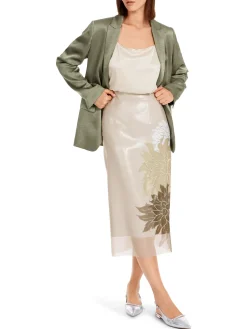 Damen Marc Cain Bleistiftrock mit floralem Dessin