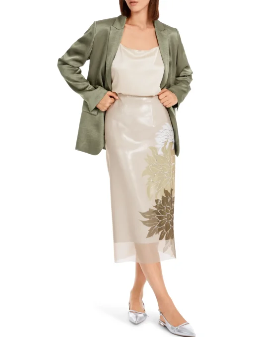 Damen Marc Cain Bleistiftrock mit floralem Dessin