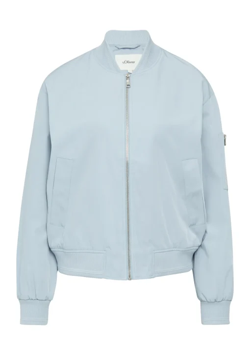 Damen s.Oliver Blouson im Relaxed Fit mit Rippbündchen
