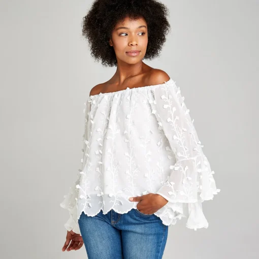 Damen Apricot Bluse