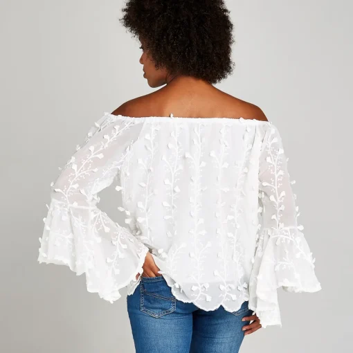 Damen Apricot Bluse