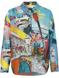 Damen Eiszeit Bluse
