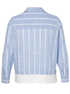 Damen Frapp Bluse Hemdkragen