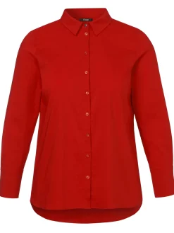 Damen Frapp Bluse Hemdkragen