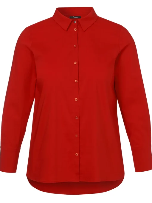Damen Frapp Bluse Hemdkragen