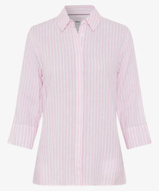 Damen Brax Bluse im Leinen-Baumwoll-Mix