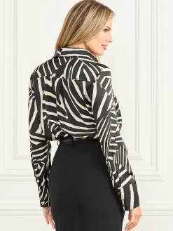 Damen Marciano by Guess Bluse im Zebra-Look