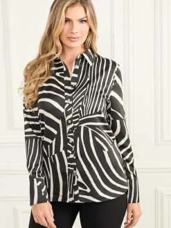 Damen Marciano by Guess Bluse im Zebra-Look
