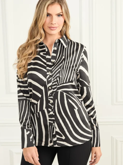 Damen Marciano by Guess Bluse im Zebra-Look