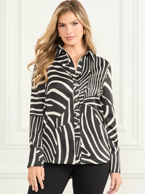 Damen Marciano by Guess Bluse im Zebra-Look