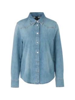 Damen Marc Cain Bluse in Used Denim Rethink Together