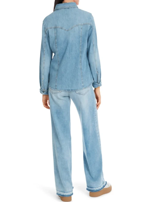Damen Marc Cain Bluse in Used Denim Rethink Together