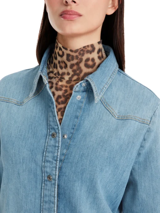 Damen Marc Cain Bluse in Used Denim Rethink Together