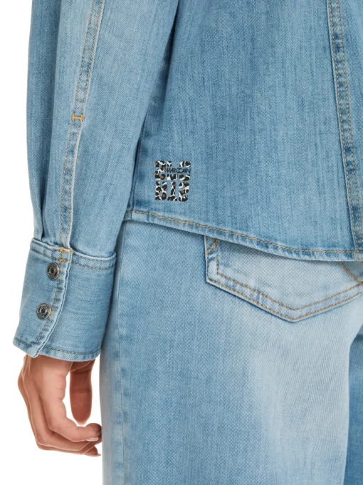 Damen Marc Cain Bluse in Used Denim Rethink Together