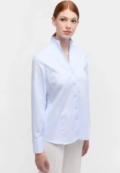 Damen Eterna Bluse Jacquard Langarm