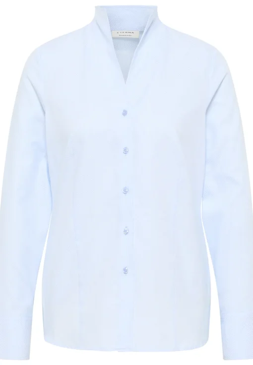 Damen Eterna Bluse Jacquard Langarm