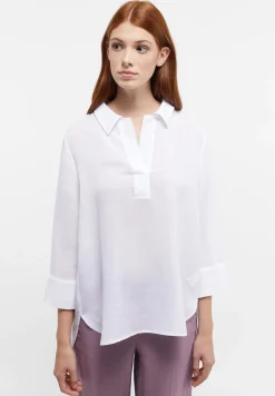 Damen Eterna Bluse Leinen 3/4-Arm
