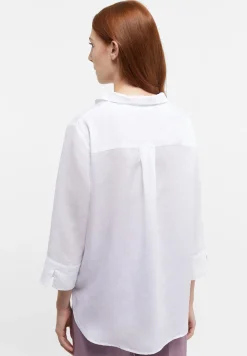 Damen Eterna Bluse Leinen 3/4-Arm