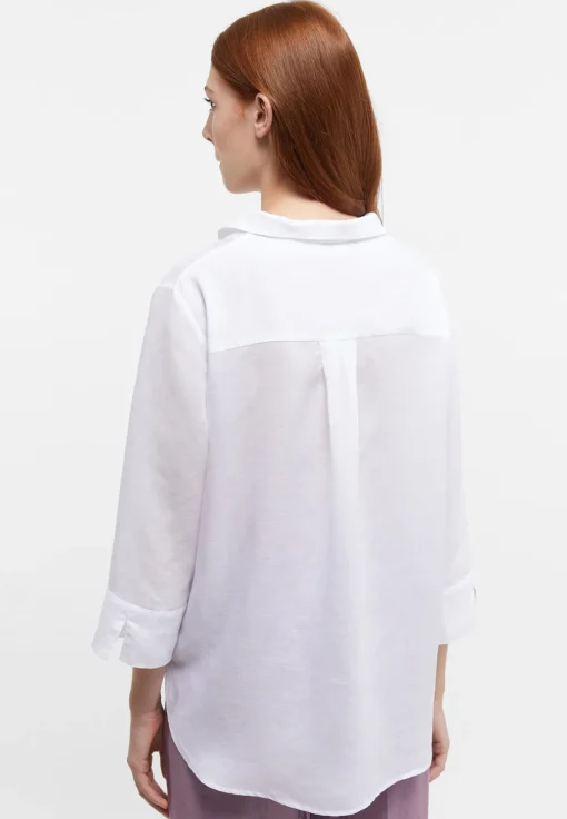 Damen Eterna Bluse Leinen 3/4-Arm