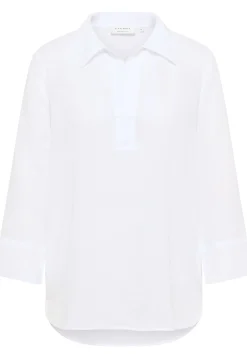 Damen Eterna Bluse Leinen 3/4-Arm