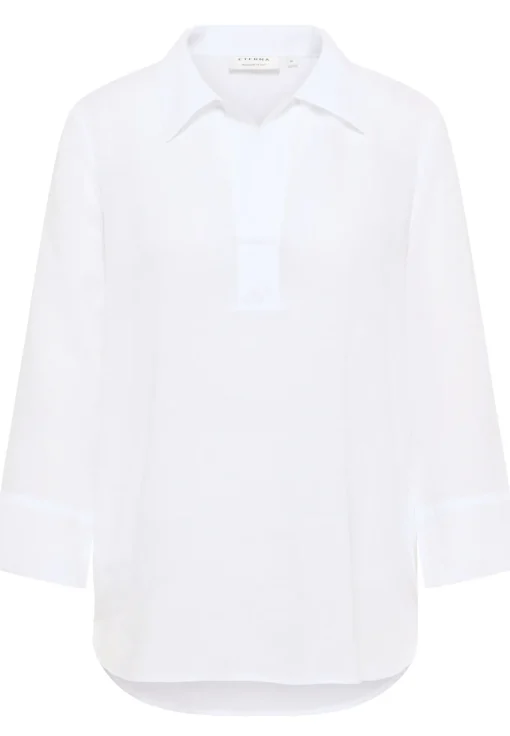 Damen Eterna Bluse Leinen 3/4-Arm